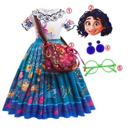 ZZOOI Frozen Girls Dress Elsa 2 Cosplay Costume Encanto Mirabel Kid Fancy Isabela Children Gowns Pri