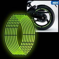 Motorcycle Sticker Pegatinas Moto Strips Reflective Wheel Rim Sticker Motor Decor