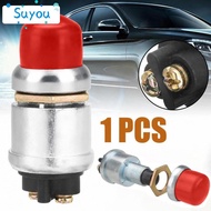 SUYOUPH Push Button Switch, ON- Waterproof Start Button Switch, 50A 12V Momentary Switch