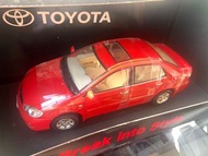 1:18 Toyota Corolla Altis 紅色合金模型車，全新未拆