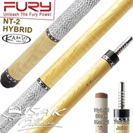 FURY HYBRID NT-2 CUE - LOW DEFLECTION SHAFT STICK BILLIARD KAMUI TIP - LUX MN