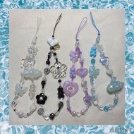 ‍ ️ Phone Charm Fairy Tail ️Strap Cloud Hanging Strap Beaded Keychain