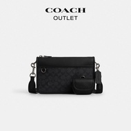 [New] Coach/Coach Ole Men Classic Logo Presbyopic Heritage Multi-Functional Messenger Bag