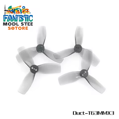 2 Pairs Of DT63M63mm * 3 3-Blade 2.5-Inch Crossing Aircraft Propellers Made Of Pc Material Suitable 