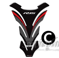 ถังน้ำมันเชื้อเพลิงมอเตอร์ไซค์สำหรับ Yamaha R15 V3 V2แผ่นติดป้องกันตราสัญลักษณ์สติ๊กเกอร์3D
