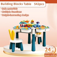 Building Block Table For Kids Baby Learning Playing Study Table With Chair Kids Meja Mainan Kanak Ka
