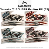 Yamaha Y15 Y15ZR Exciter RC (52) Body Sticker