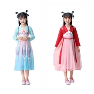 United Nations China Girl Costume for Kids Chinese Hanfu Traditional Dress for Kids Girls UN Cosplay