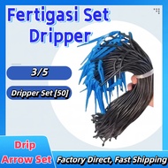 3/5&4/7 Fertigation Dripper Set dripper fertigasi water dripper for plant dripper set plant watering