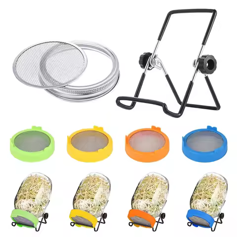 82mm Wide Mouth Sprouting Jar Lid Hydroponic Vegetable Bean Seedling Jar Sprouting Pot Plastic Lid C