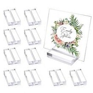Acrylic Signing Table Seat Card Arrangement Touming Card Slot Base Postcard Wedding Card Holder Tabl