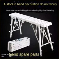 HOT🔥1.4M1.6M1.8M 2M Foldable Working Platform Heavy Duty Scaffolding High Stool Work Bench Paint Sta