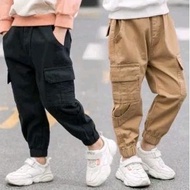 Cargo 6Pocket Pants Boy Kids Alangan 4yrs to 10yrs old