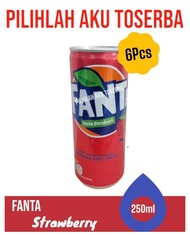 Fanta Strawberry KALENG CAN 250 ml - ( HARGA 6 Kaleng )
