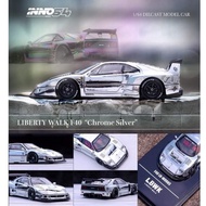 Inno Models Inno64 1/64 Liberty Walk Ferrari F40 - Chrome Silver (Hobby Expo China) (Unsealed)