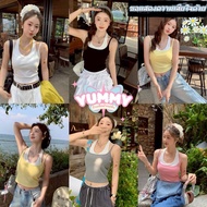 Yummy Shop (FY1841) Korean Style Tank Top With Spaghetti Straps There Is A Water Fountain. Pastel Co