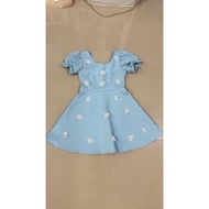 Forward!! Blue Marmoris Dress With Floral Embroidery Beautiful Shape (Msize) Sweet Lovers Must Be Hi
