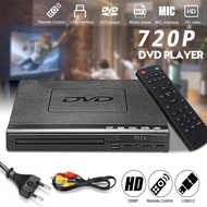 1-3 วันมาถึง DVD player hdmi DVD/VCD/CD/USB 5.1 เครื่องเล่นวิดีโอพร้อมสาย HDMI และช่องต่อไมโครโฟน