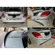Mercedes Benz W205 Coupe Sedan PSM AMG C43 C63 brabus FD carbon fiber rear trunk boot spoiler lip bo