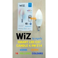 PHILIPS WIZ SMART LED C37 FULL COLORS CANDLE BULB 4.9W E14 (2,200K - 6,500K + RGB COLORS)