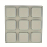 TEMU Diy Silicone Mold, Nine-hole Square, Weight 150g, Single Hole Capacity 70ml, , Easy To Demold, 