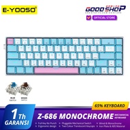 [Good] E-YOSO Z-686 MONOCHROME HOTSWAP MECHANICAL GAMING KEYBOARD 68%