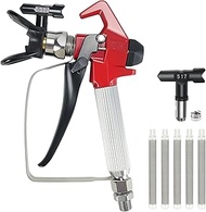 Airless Paint Spray Gun High Pressure 3600 PSI with Reversible 315 Nozzle Tip Guard Swivel Joint for