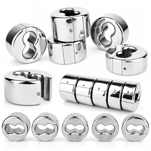 ANOSX Semon Lock Ring Stainless Steel Scrotal Rings Heavy Metal Scrotum Drop Ring Testicular Stretch
