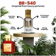 BR 540 3ML,6ML,12ML - PERFUME OIL ATTAR - LUXURY BRAND INSPIRED PERFUME- BACCARAT ROUGE 540