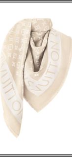 LV Louis Vuitton 路易威登M90795 Lock And Go Shine 披肩 scarf 頸巾 圍巾