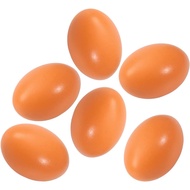 Wooden Eggs Fake Eggs Dummy Eggs Nest Eggs Help Laying Hen Agricultural Tool Eggs for Nesting Box 6 