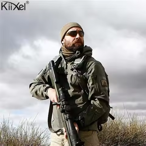 Men's US V5.0 Military Tactical Jackets Lurker Shark Skin Soft Shell Waterproof Coat Hombre Windproo