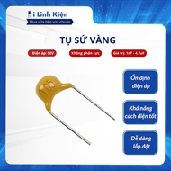 Good quality gold ceramic capacitor, non-polar Monolithic capacitor 50V 1nF - 4.7uF