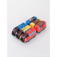 Train Track Toy Wooden Electric Remote Control Small Train Head Toy Compatible with Mi Rabbit BRIO W
