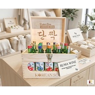 [HD] Wooden box containing 20 bottles of Korean Soju - capacity 360 ml HG