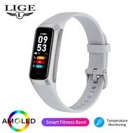 LIGE Fashion Smart Watch ladies watch Blood Pressure Oxygen Monitor Message Push DIY Custom Dial Sports Bracelet Waterproof Women Casual Watches For Android IOS