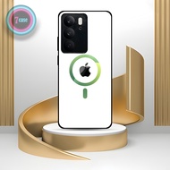 HP |SR44] CASE REALME C75 4G GLASS EFFECT CASE HD QUALITYhp MAGSAFE WHITE MOTIF