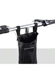 1入16.5*25cm黑色自行車包帶手機支架,電動自行車配件前置收納袋,適用於騎行