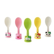 Cartoon Animal Shaped Rice Cooker Spoon Paddle With Holder Cute Cow Tiger Frog Pig Shaped Korean Rice Scooper Spatula Non stick