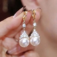 Necklace Temperament Ice Queen Luxury White Pearl Crown Clavicle Chain Shiny Princess Clavicle Chain