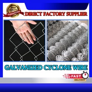 Cyclone Wire Galvanized Excellent Quality Fence Wire Commercial Chain Link Mesh Wire for Sport Field Backyards Farm Fence Safety Mesh