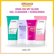 OMG Oh My Glow Gel Cleanser Series + OMG Sunscreen