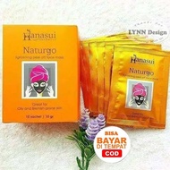 1 Box 10 pcs MASKER HANASUI NATURGO makser Lumpur Masker PEEL OFF