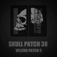 38explore X Damngood Skull Patch38 SMALL Velcro Patch