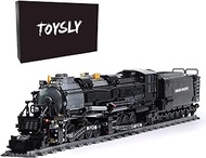 TOYSLY Badboy Steam Train Building Kit, Collectible Steam Locomotive Display Set, Large Train Set with Train Tracks, Top Present for Train Lovers (1608 PCS)