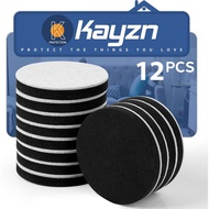 12 PCS Peluncur Perabot, Peluncur Perabot Boleh Digunakan Semula 3-1/4" untuk Lantai Kayu Keras, Pad