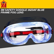 L MALL 3M Safety Goggle 1623AF Blue Frame Fog Lens