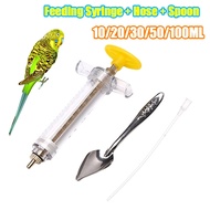 Bird syringe feeder Baby bird feeding syringe Heavy Duty injector+Bird feeding spoon for parrot bird