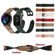 Fashion Leather Silicone Strap For Garmin Venu Sq 2 Plus/245 645/Vivoactive 3 Music