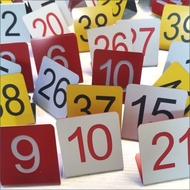 Signs, Plate, Numbering, Stand Plates, Creative Restaurant Table Number Signs D4. Mlb9 Numbering, , 